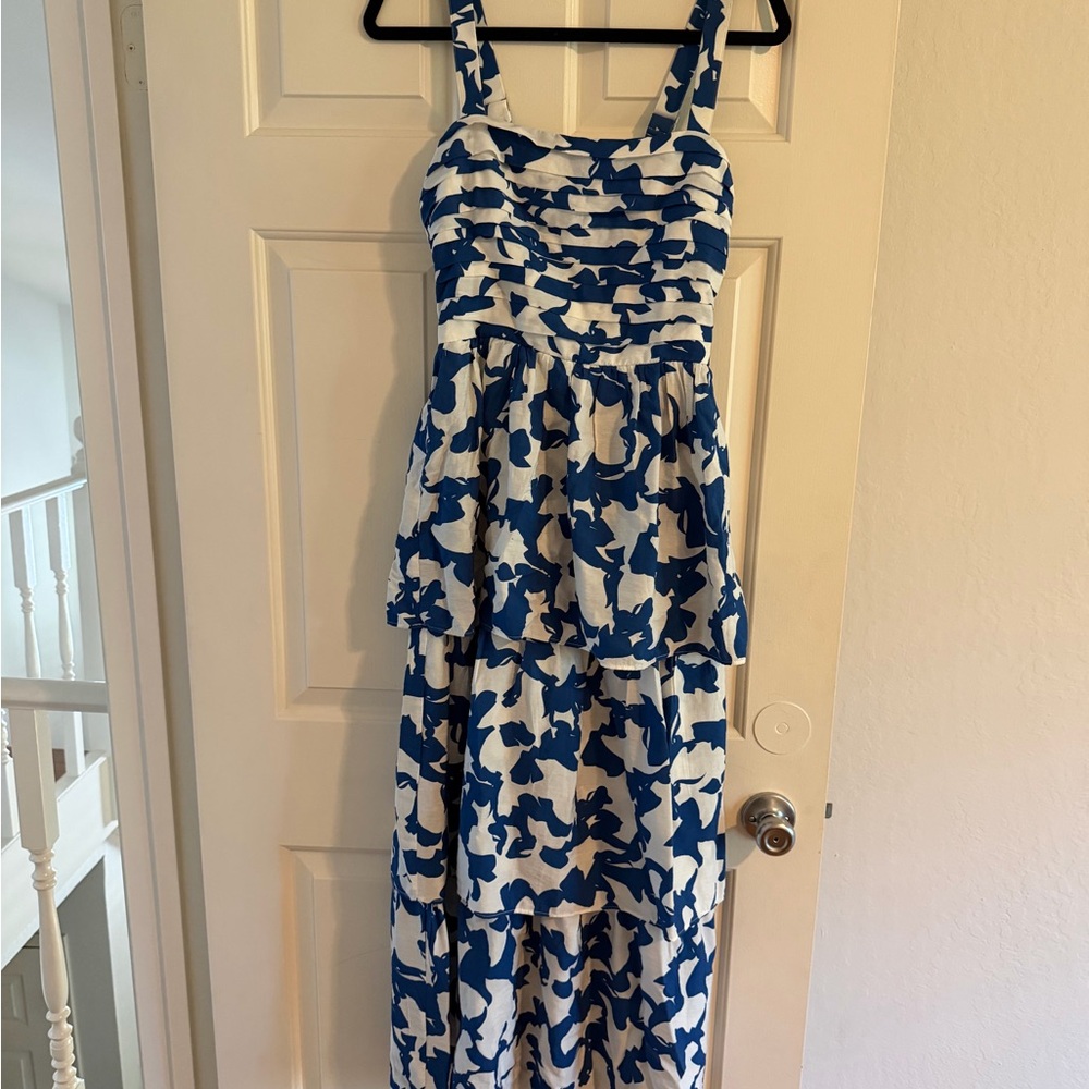 Abercrombie & Fitch Blue and White Patterned Dress